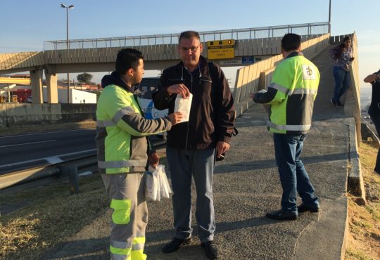 Usuário na via ab colinas semana nacional de trânsito
