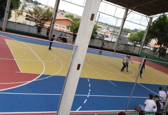 Inauguração da quadra do colegio enéas campeã da gincana (1)