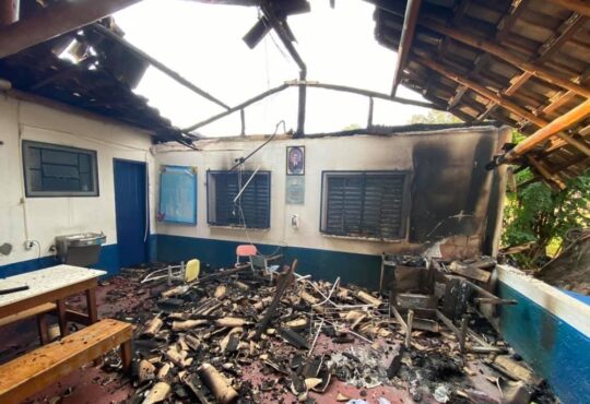 Escola queimada de itu