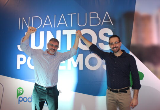 Bruno ganem e carleans brito na convenção