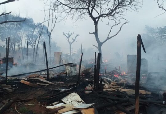 Incendio san martin
