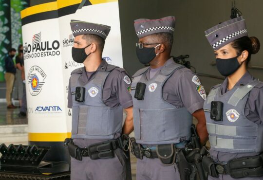 Cameras corporais pm de sp