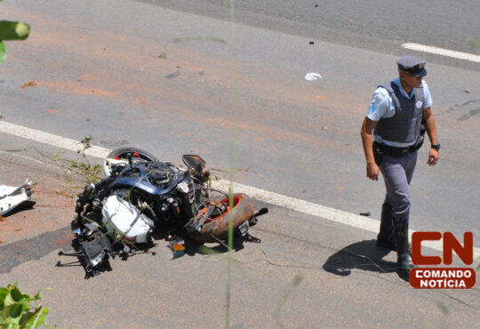 Moto e fio acidente 1