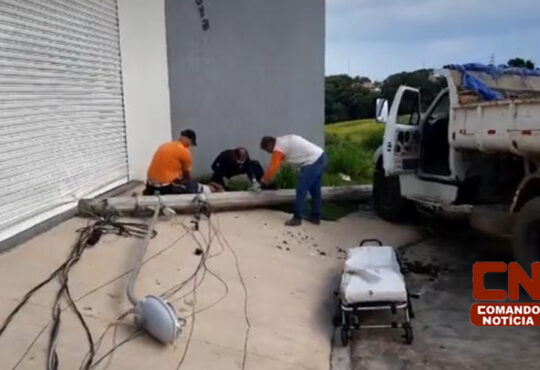 Caminhão perde freio