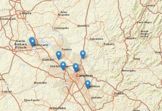 Mapa indaiatuba e região