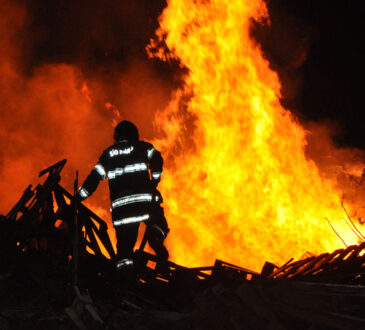 Incendio fabrica paletes 1