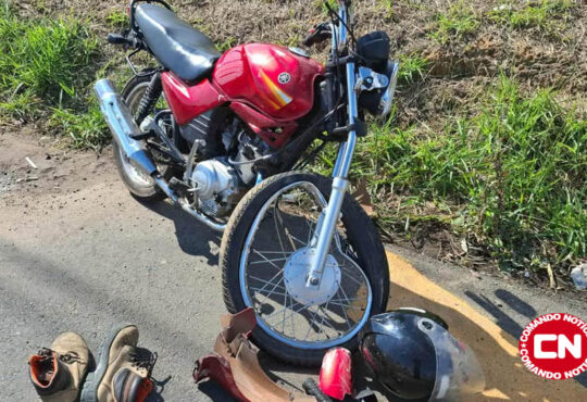 Batida moto e carro rodovia joÃo ceccon