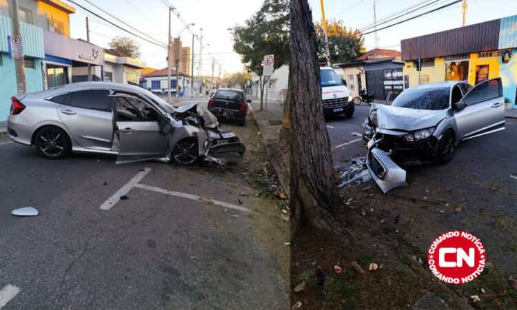 Carro bate em arvoré em salto cópia