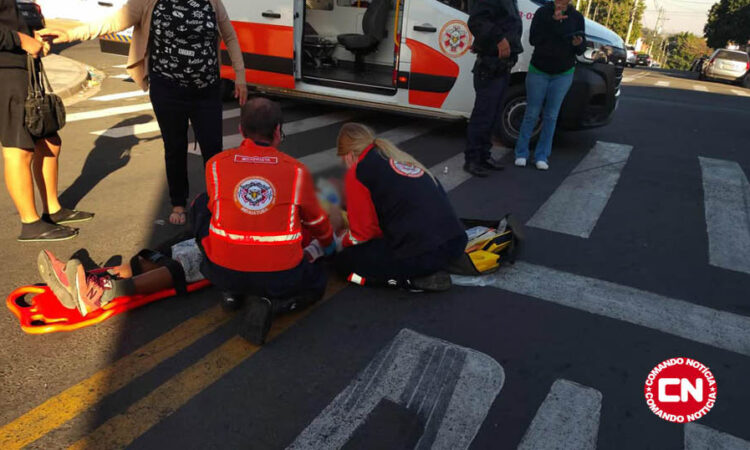 Idoso atropelado rua 74 jd morada