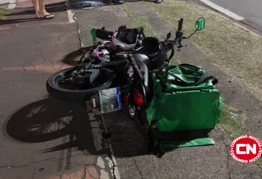 Motoboy colisão na francisco paula leite