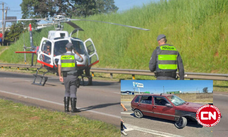 Acidente sp 75 uno atropela funcionario
