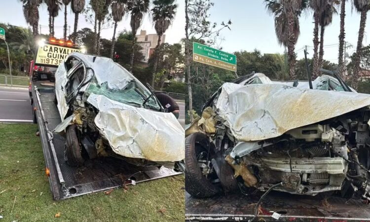 Carro cai em lago em jundiaí e motorista morre