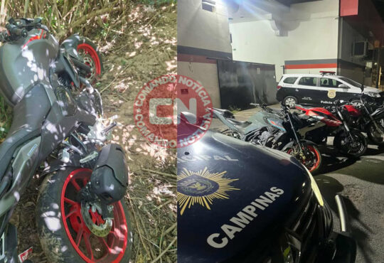 Gm localiza 4 motos em mangue seco campinas