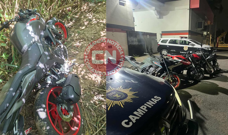 Gm localiza 4 motos em mangue seco campinas