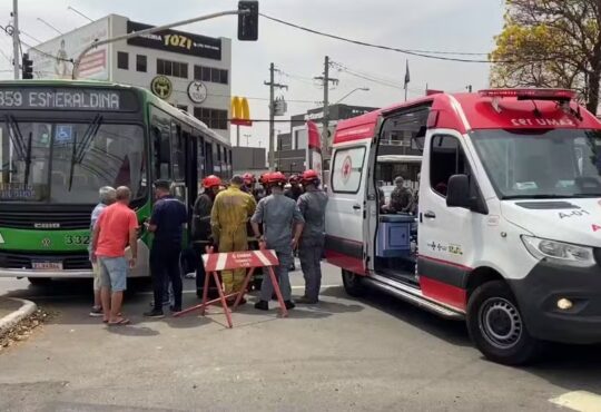 Motorista é atropeladp por onibus wesley justino