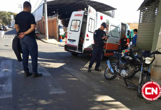 Colisão no joia moto e monza