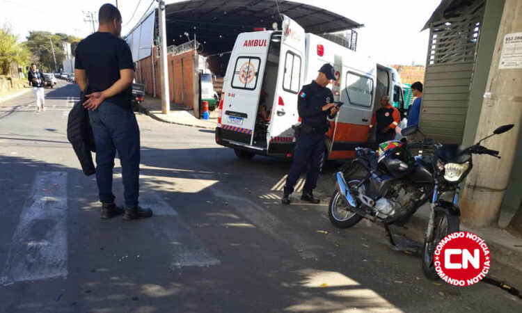 Colisão no joia moto e monza