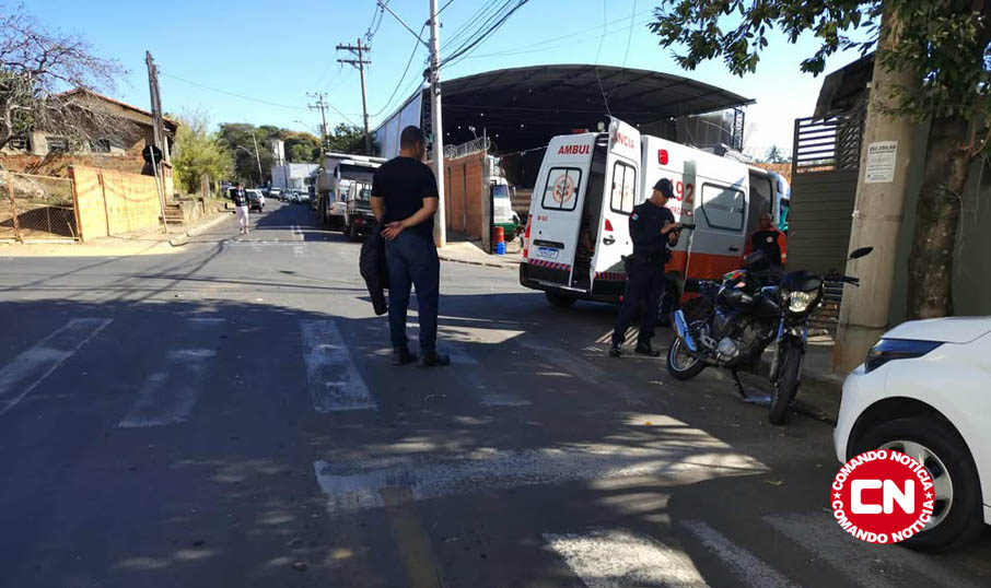 Moto colide com monza joia