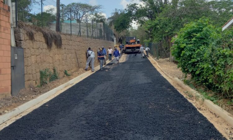 Asfalto rua guarita recreio campestre de viracopos