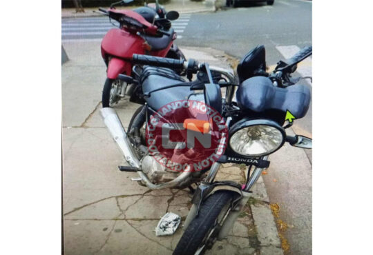 ColisÃo motos itororo tres feridos