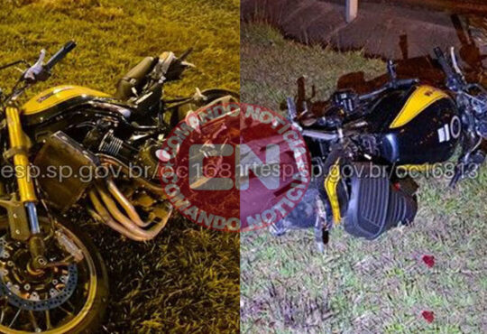 Colisão e atropelamento motociclista sp 75