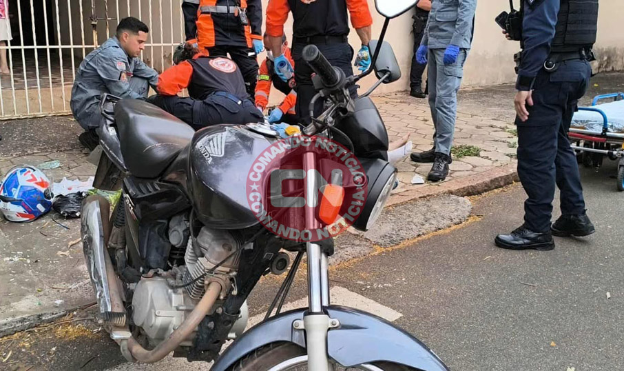 Colisão moto rua são carlos 1