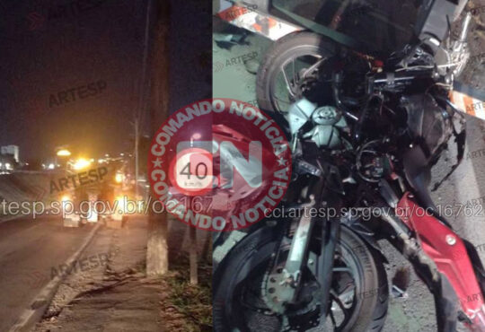 Colisão moto e carreta obito jundiaí cópia