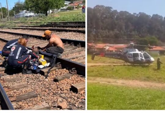 Homem é atropelado por trem em campinas
