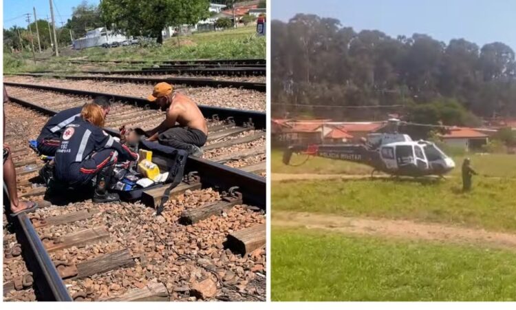 Homem é atropelado por trem em campinas