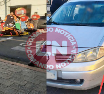 Moça passa mal cai com moto cópia
