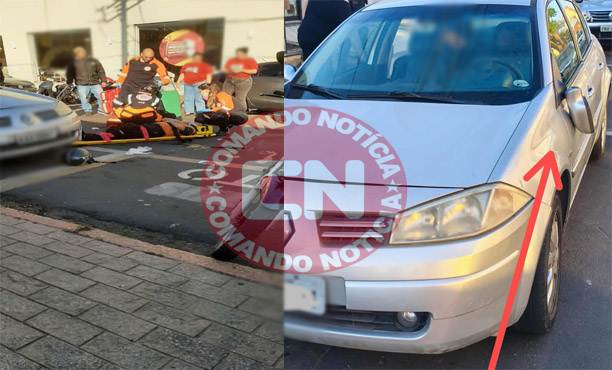 Moça passa mal cai com moto cópia