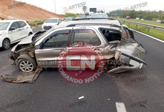 Motorista passa mal e bate em gaurd raill itupeva