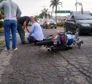 Acidente moto rua 7 com francisco de paula leite