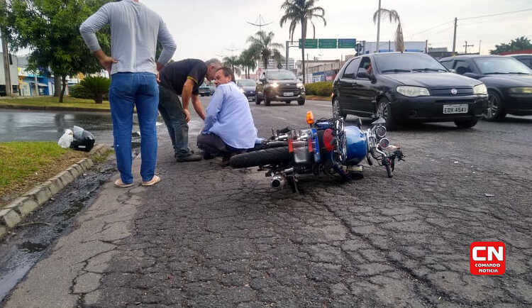 Acidente moto rua 7 com francisco de paula leite