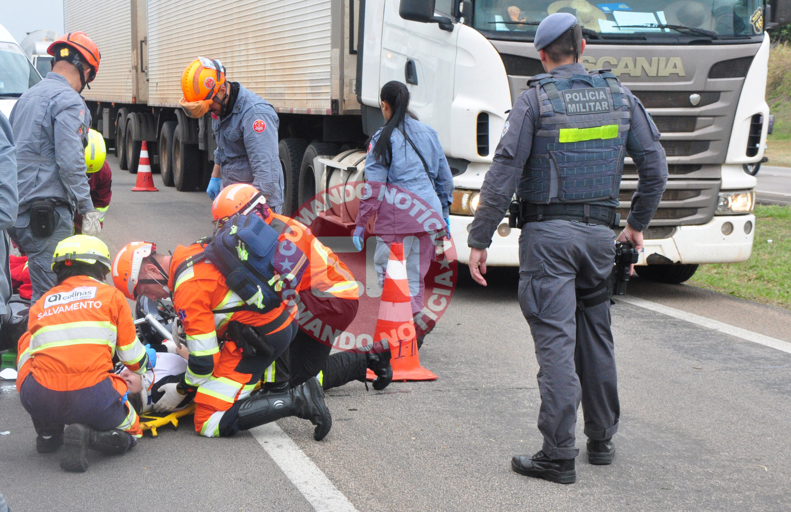 Mulher enrosca o braÇo em acidente sp 75 2