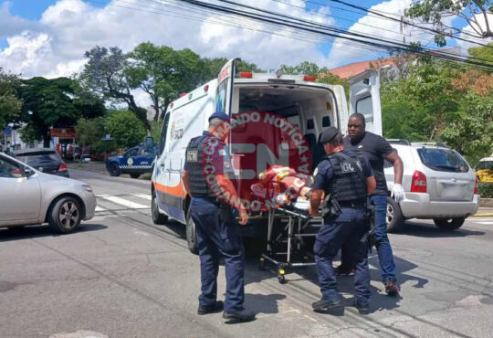 Acidente de moto em salto