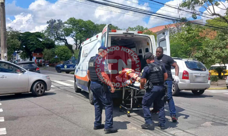 Acidente de moto em salto