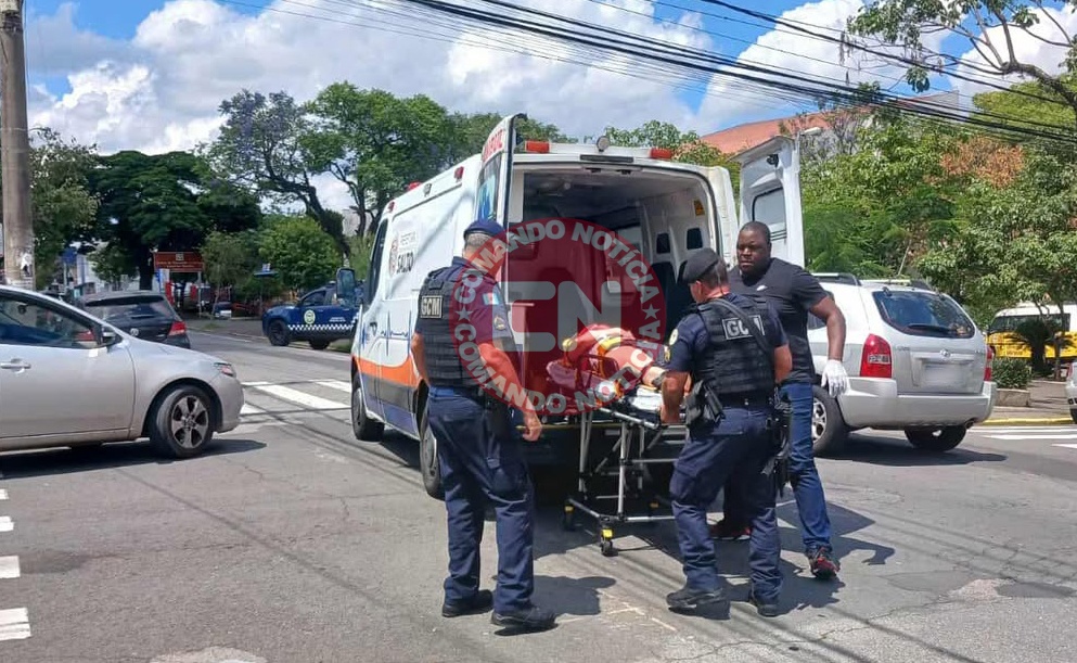 Acidente de moto em salto