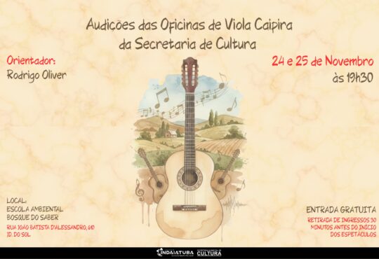 Audicoes viola 24 e 25 novembro 2025 indaiatuba