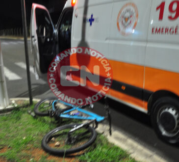 ColisÃo bike e moto alameda fundituba