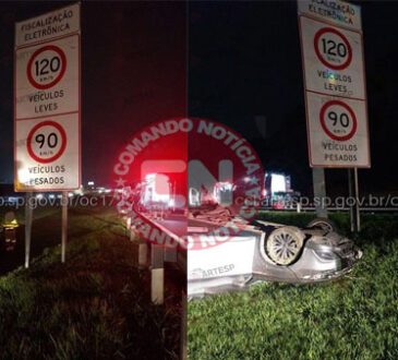 Capotamento bandeirantes de mitsubichi mata um