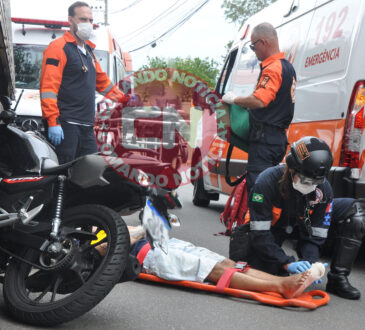 Medica natalia moto colide carreta 5