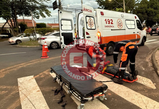 Moto e carro no bom principio