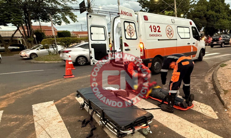 Moto e carro no bom principio