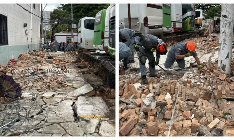 Muro cai en bras e mata três tv globo