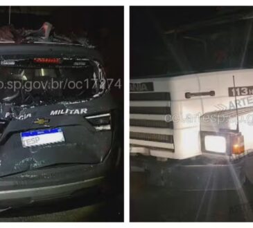 Pms rodoviarios feridos na imigrantes