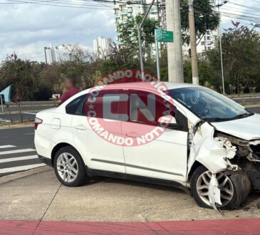 Carro bate no pq ecologico