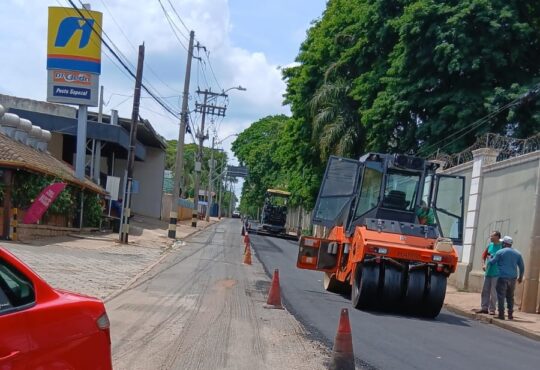 Estrada do sapezal recapeamento