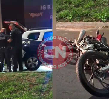 Fuga apos empinar moto indaiatuba