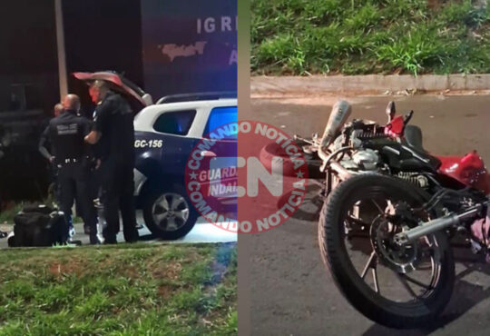 Fuga apos empinar moto indaiatuba